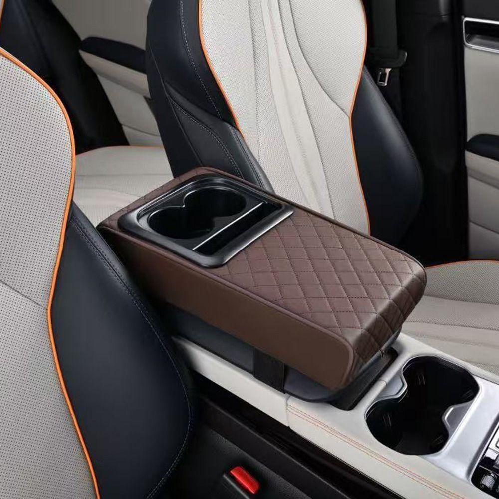 PU Leather Auto Armrest Height Pads Waterproof Car Armrest Box Cushion  Car Accessories