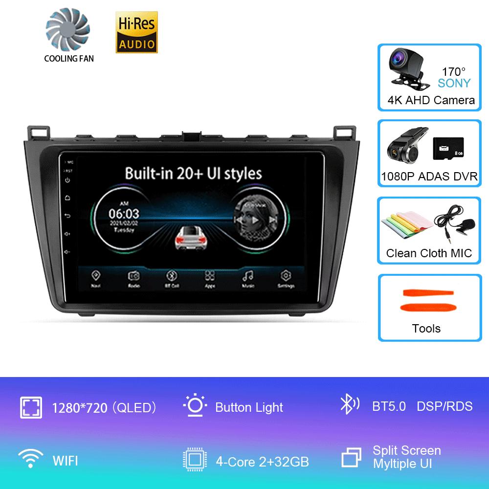 Android 14 Car Radio For Mazda 6 II GH 2007 - 2012  Multimedia Video Player Navigation Stereo GPS No 2din 2 Din Dvd