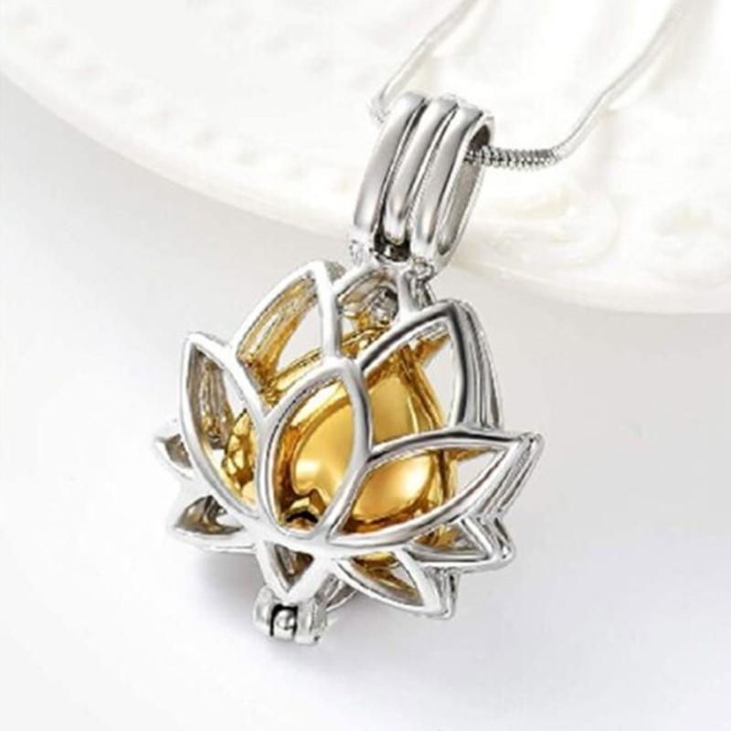Flower Shaped Cremation Urn Bar Jewelry Pet Cremation Jewelry Ashes Necklaces Creative Pet Cremation Jewelry