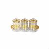 European Design Snack Container Set Elegant Decorative Candy Jar Brilliant Shine Lidded
