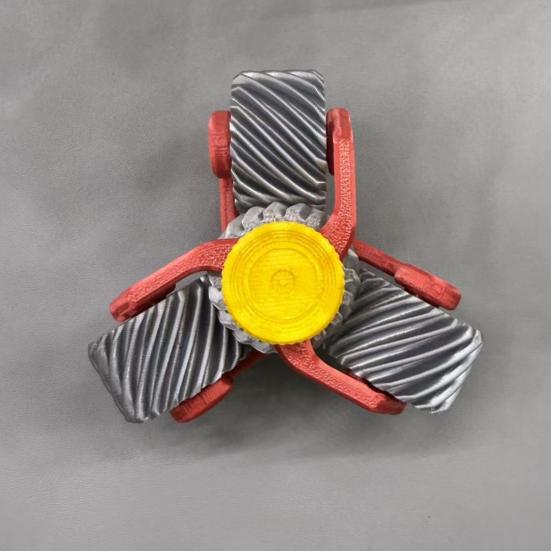 Stress Relief Fidget Spinner 3D Printed Anti-Anxiety Gear Spinning Toy Portable Travel Home Office Finger Roller EDC Desk Toy
