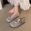 Fashion Flat Versatile Mesh Women Outside Breathable Wrapped Head Soft Sole Two-Wear Slippers Hollow Summer New Sandals