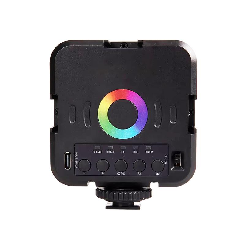 Pocket Full Color RGB Fill Light Portable LED Video Mini Fill Light For Camera Smart Phone For Laptop Camera Adjustable RGB Lamp