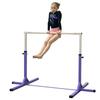 Výškově nastavitelná gymnastická hrazda pro děti, Dětská juniorská kip vysoká hrazda Fitness, Fialová
