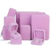 High-end rounded velvet jewelry box, jewelry ring box, pearl necklace and earrings box, bracelet jewelry packaging box