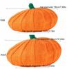 Cute Orange Pumpkin Beret Painter Hat Octagonal Cap Knitted Hat Newsboy Cap Keep Warm Parent-Child Hat Ladies