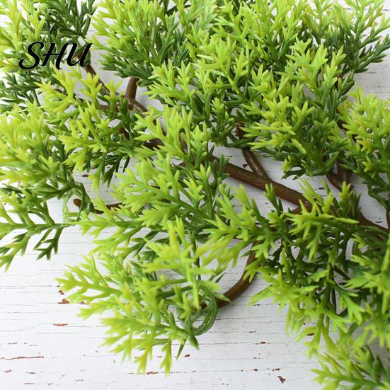 Artificial Pine Cypress 1Pc Plastic Fake Simulation Potted Plants Plant Bonsai Garden Home Office Decor