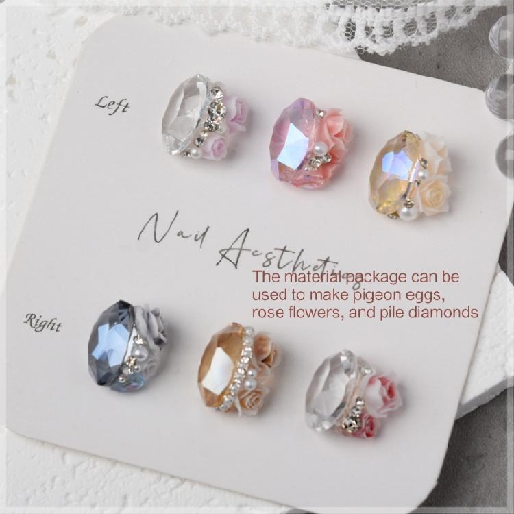 Nail Art Charms 3D Flowers Nail Art Decoration Rose Flowers Nail Charms for Home