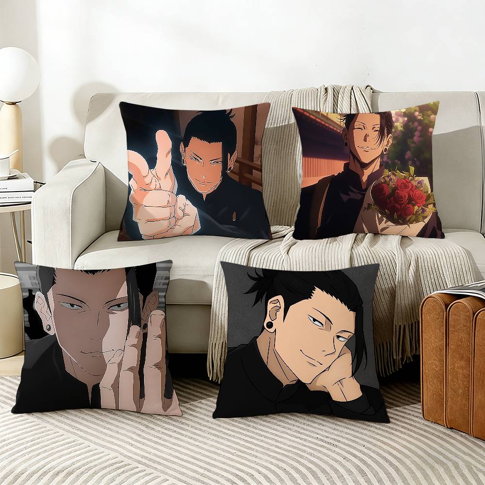 Anime GGeto SSuguru Pillow Case Living Room Sofa Cushion Cover Suitable For Home Bedroom Room Decoration