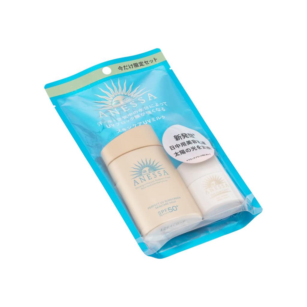 ANESSA Perfect UV Skin Care Milk N Trial Set C Sunscreen UV Fruity Floral Scent Set (2022 Model) & (60mL + 6mL)