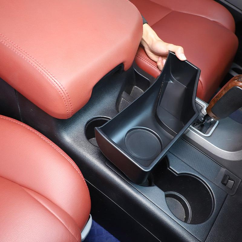 For Toyota Tundra 2007-13 ABS Black Car Central Control Water Cup Holder Storage Box Multifunctional Storage Box Car Accessories
