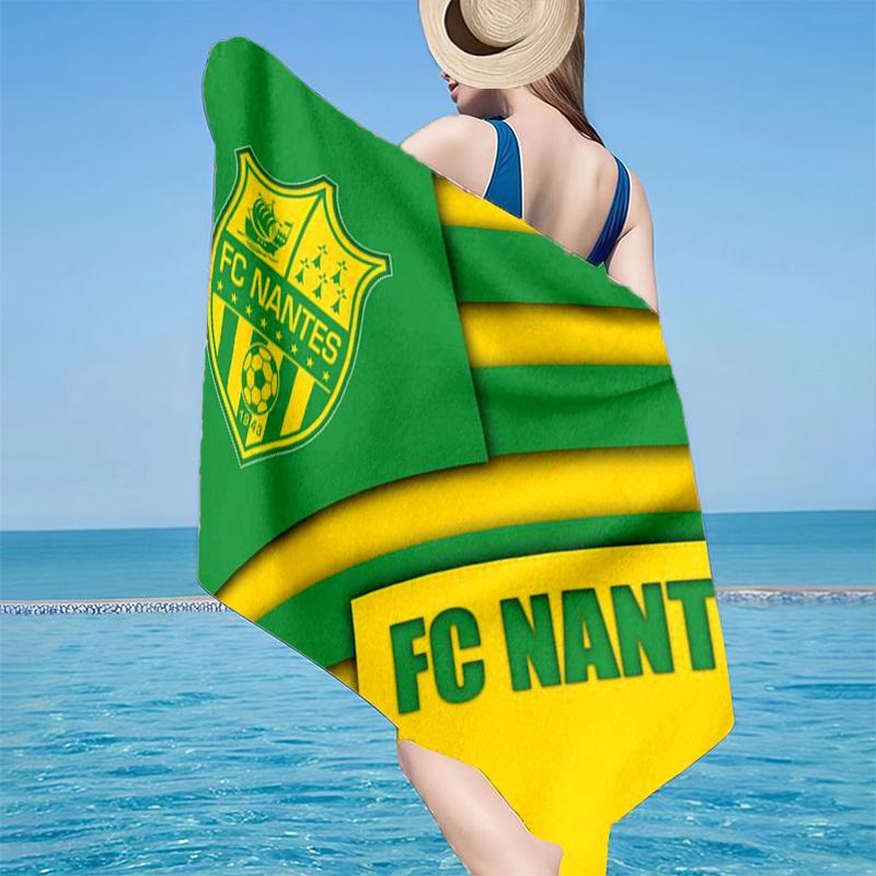 Fc Nantes Crest Design Beach Towel, Quick-drying, Easy to Care for, Use for Both Fitness and Beach Vacations,Sports Essential Fan Gift