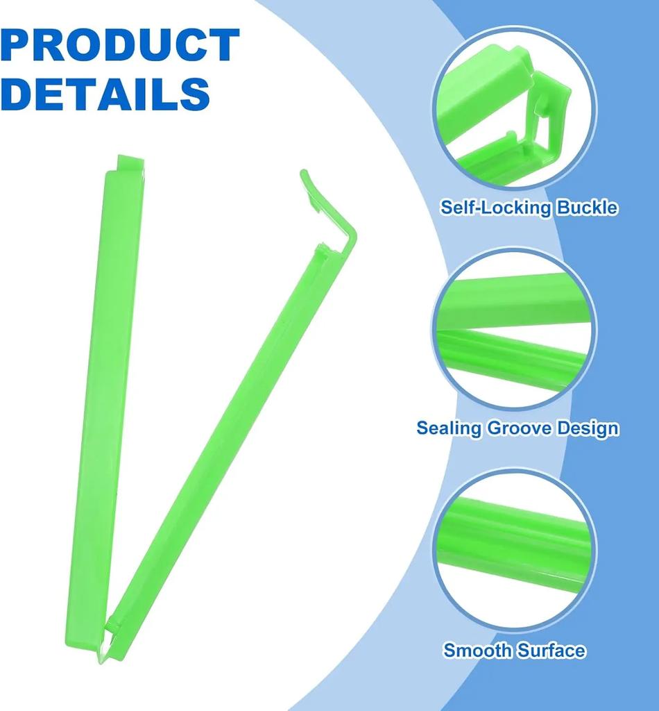 5-30pcs Colorful Sealing Clips Moisture-Proof Fresh-Keeping Snack Bag Sealer Clamp for Plastic Bags Reusable Kitchen Accessory