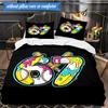 Summer Ice Cream Number 67 3pcs Bedding,Including 1pc Duvet Cover And 2pcs Pillowcases Perfect for Christmas,Ideal for Bedroom, Dormitory
