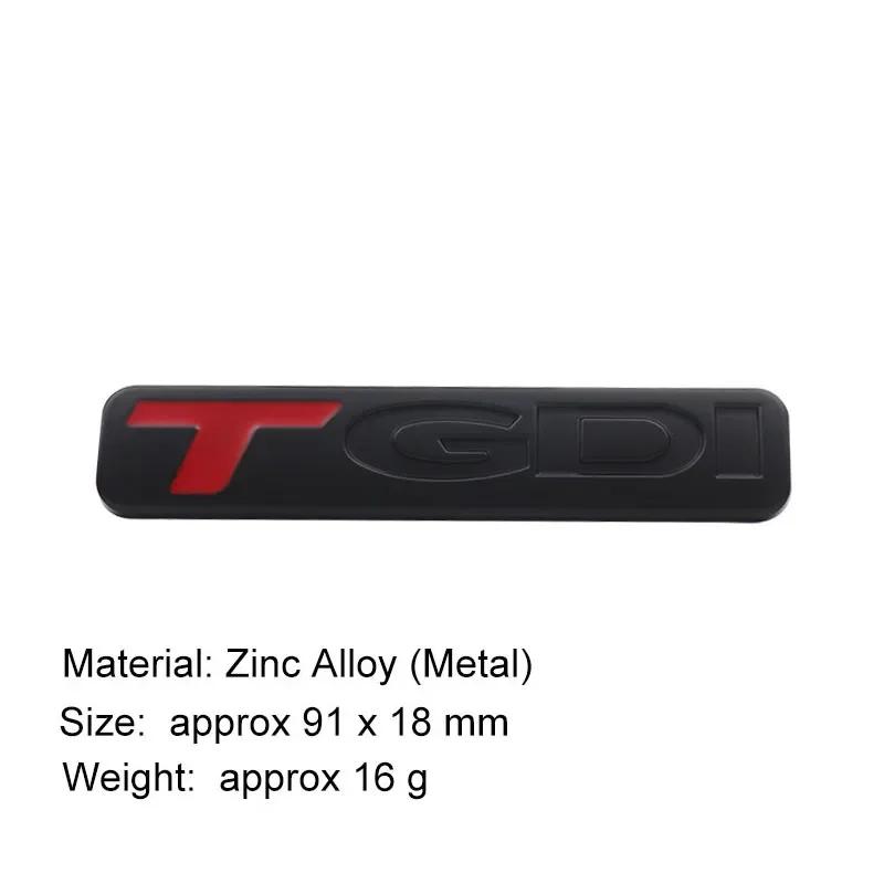 ABAB1 For Sonata Elantra Tucson IX25 IX35 3D Premium TGDI Letters Car Fender Trunk Rear Bonnet Nameplate Decal Emblem Badge Sticker