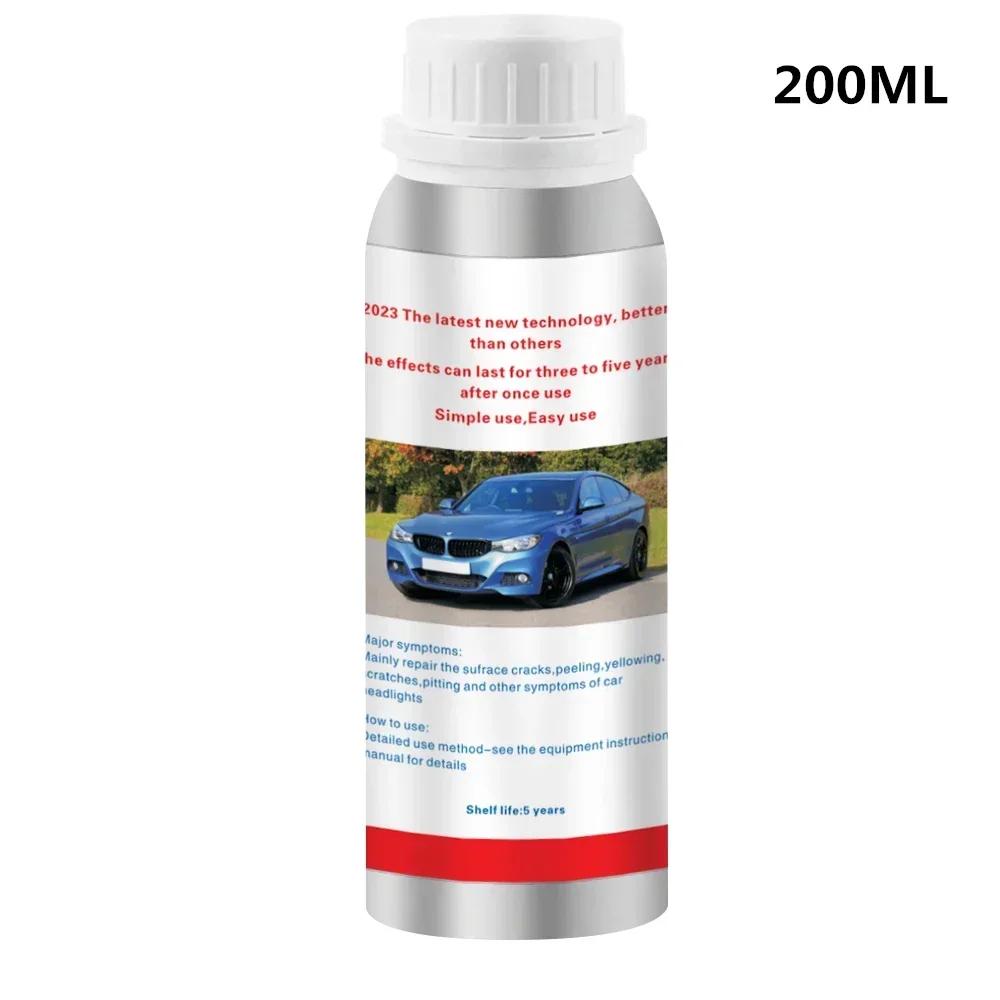 800ml Světlomety Tekutý Polymer Chemická Leštěnka na Světlomety Opravný Fluid Renovace Odstranění Škrábanců Leštění Sada na Světlomety