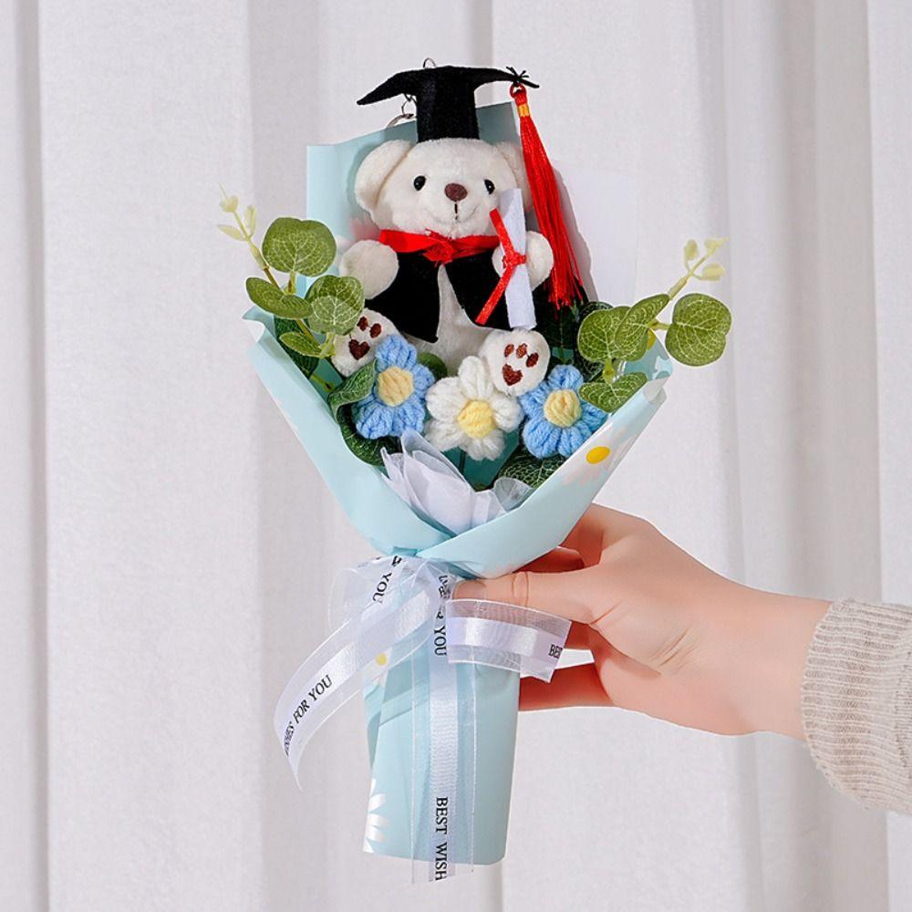 Cartoon Little Bear Doll Bouquet Stuffed Simulated Bear Doll Bouquet  Girlfriends