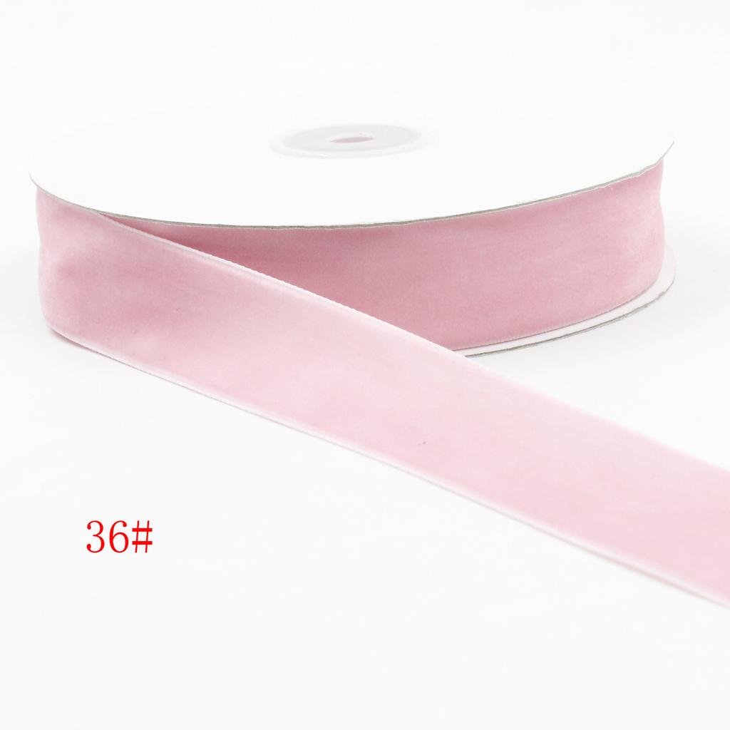 Small Size Packaging Multi-Colored Velvet Ribbon, Hair Accessories Diy Bow Decorative Flocking Webbing