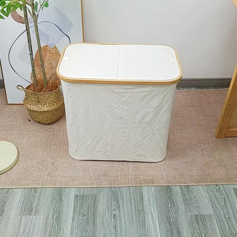 Großer faltbarer Wäsche- und Spielzeugaufbewahrungskorb mit Deckel für Schlafzimmer oder Kleiderschrank