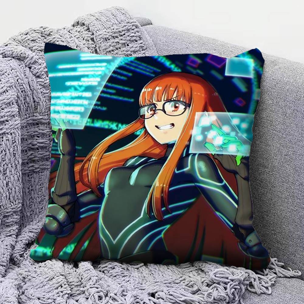 

Persona P Futaba Sakura Joker Pillow Covers Home Sofa Cushion Covers and Aecorative Custom 30X30cm