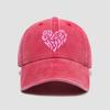 Sweet Heart Printed Visor Baseball Cap  For Man Women Hiking Fishing Vacation