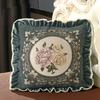 Exquisite French Lace Pillowcases Handcrafted Ethnic Embroidered Square Pillow Covers Premium Floral Fabric Cushion Covers