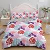 Japanese Doll Printed King Queen Duvet Cover Cartoon Lucky Cat Bedding Set For Kids Girls Fan White 2/3PCS Polyester Quilt Cover