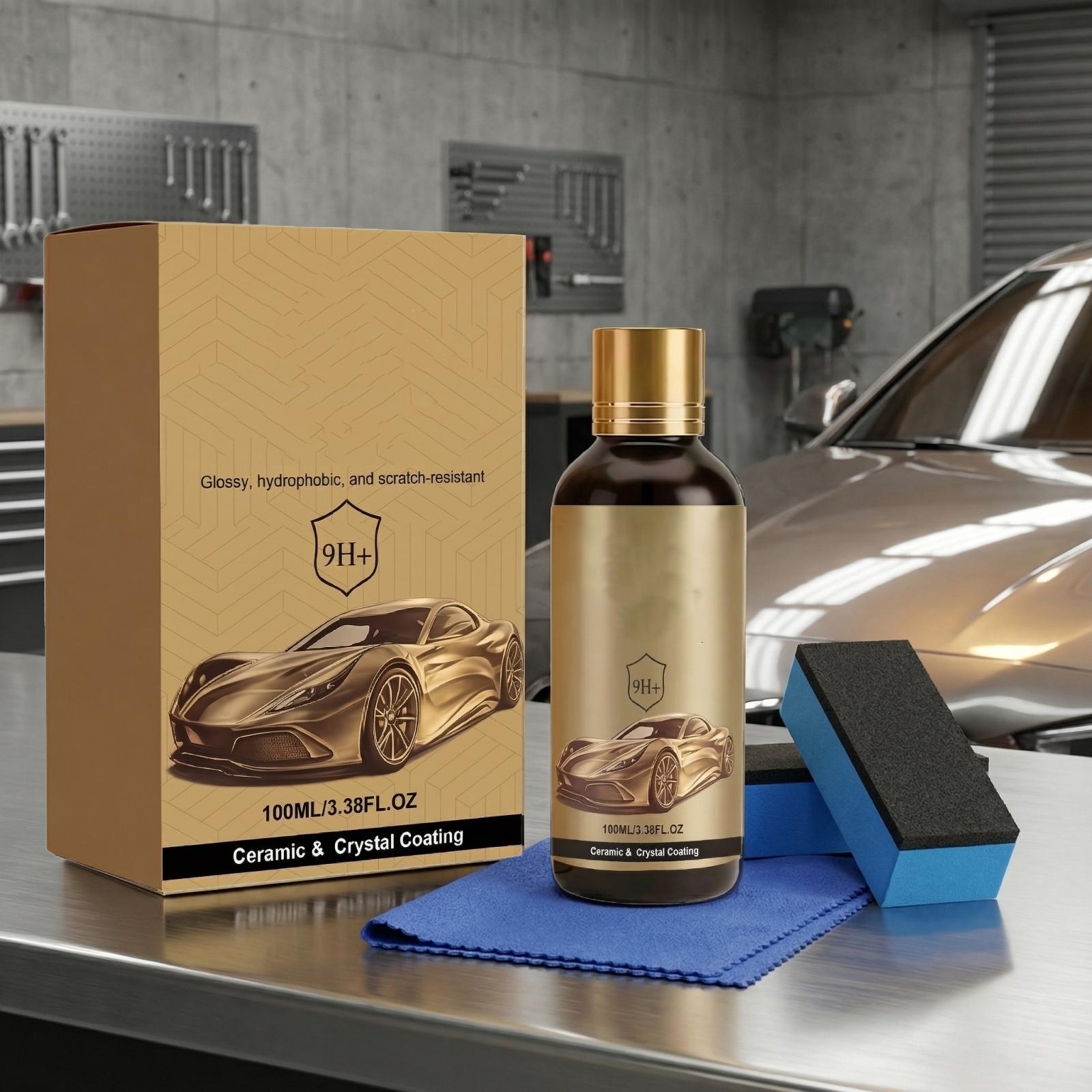 

Car Ceramic Coating Kit: Enhances Car Paint , Resists Stains And Scratches, Hydrophobic, And Easy To Clean 100ml One Size жёлтый