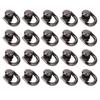 20PCS D Ring Rivet Zinc Alloy and Iron 11x19mm Button Ball Stud Rivet with Screw for Leather Gray