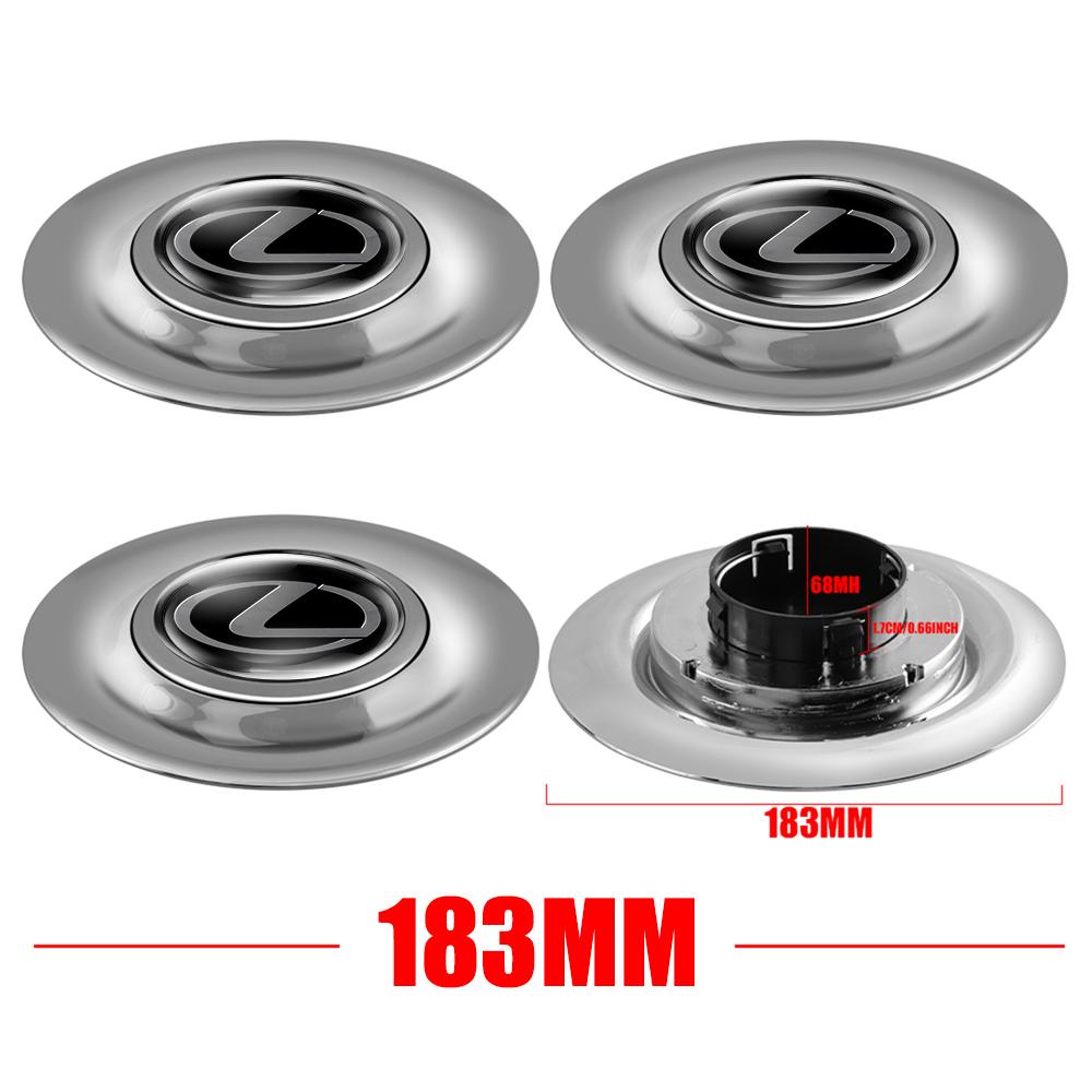 

LEXUS logo 4pcs/set Car Wheel Center Hub Cap Floating Cover Emblem Stickers For UX LM F SPORT RZ IS CT200h ES RX NX LS LX GX LC