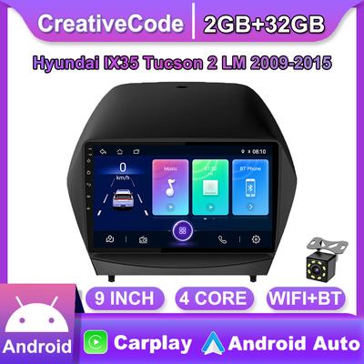 9 Inch Android Car Radio Carplay For Hyundai IX35 Tucson 2 LM 2009-2015 Car Multimedia Video Player GPS Navigation WIFI 2+32GB