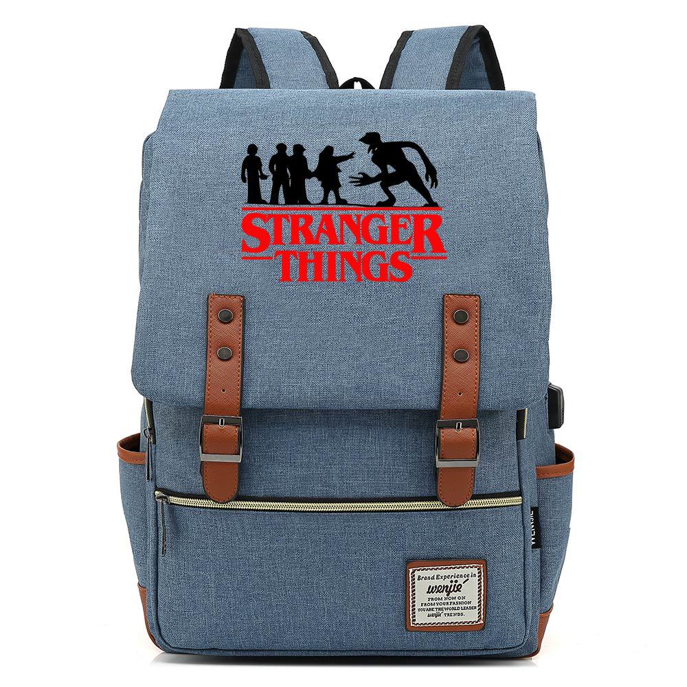 Stranger Things Studenten-USB-Rucksack