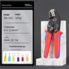 SN Series 7.5-inch Ratcheting Crimping Pliers Set - Multifunctional Cold Terminal Pliers and Mold Accessories.