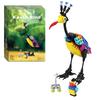 Set de cuburi de construcție Kevin Bird Jucărie pentru Fete Băieți Adulți, Animal de Desene Animate pentru Casa cu Balon Cărămizi de Construcție Jucării pentru Cadou de Valentine