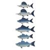 Hanging Fish Sculpture,Nursery Coastal Ornament Beach Theme Decor Nautical Wooden Wall Plaque for Ocean Theme Room Outside Hotel