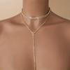Elegant European & American Multi-layer Diamond Tassel Necklace
