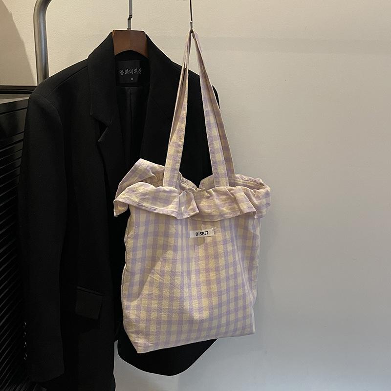 

Casual large-capacity cloth bag women s new lightweight and versatile commuter shoulder bag college student tote bag