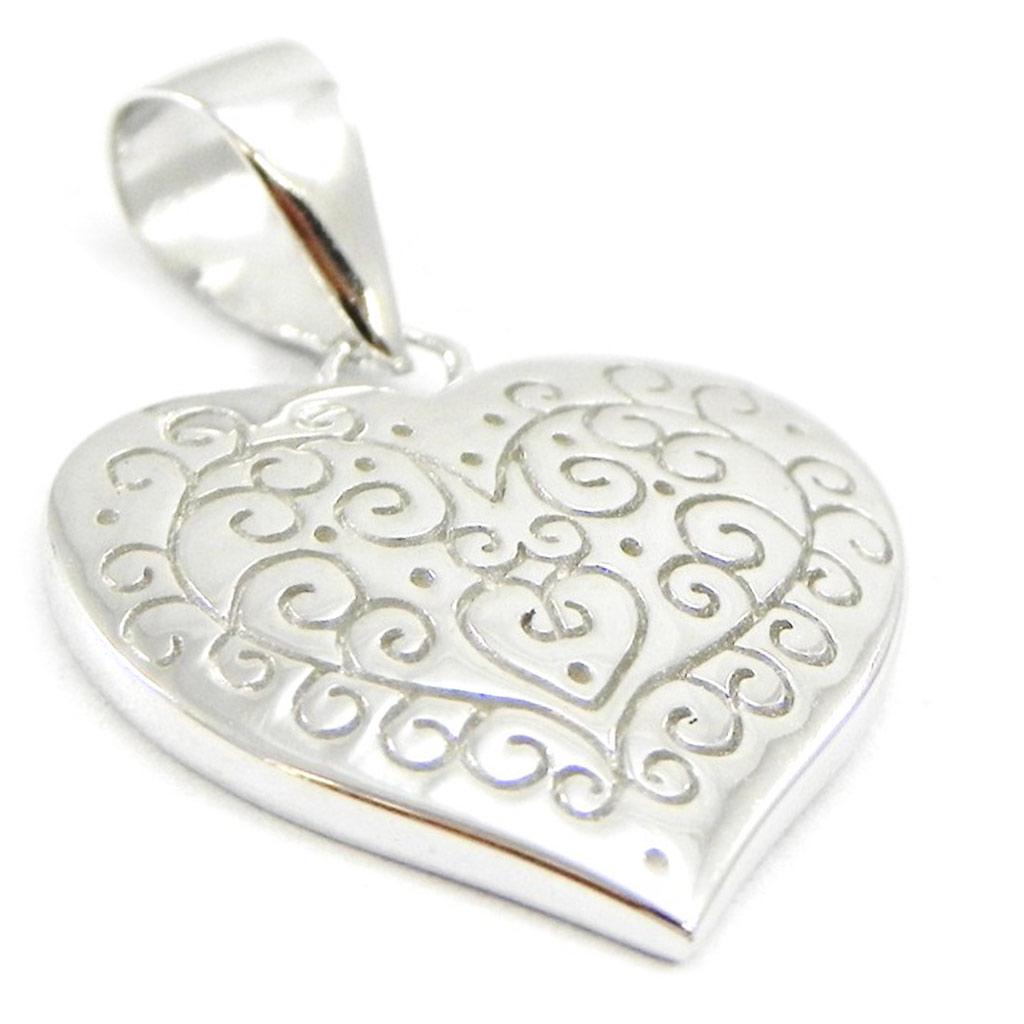 Les Trésors De Lily [I4033] - Silver Pendant 'Love'