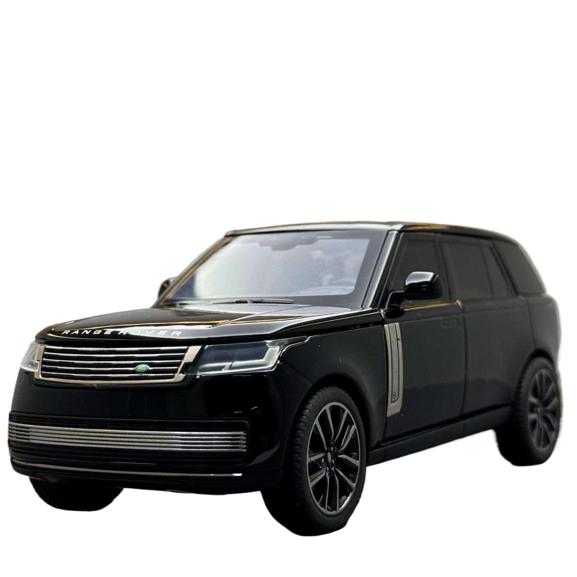 

1/32 Металлическая литая модель внедорожника Range Rover, симуляция звука и света, внедорожник, детские игрушки, взрослые могут коллекционировать, украшения, подарки чёрный