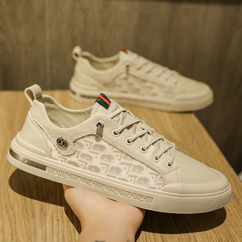 New Trendy Versatile Little White Board Shoes Men's Casual Net Veil Student Sports Shoes Trendy Shoes Summer Men's Shoes