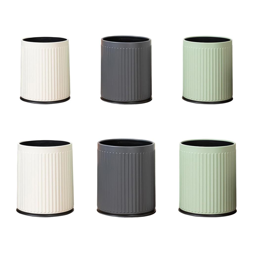Open Top Trash Can without Lid Practical Wastebasket Elegant Garbage Can for