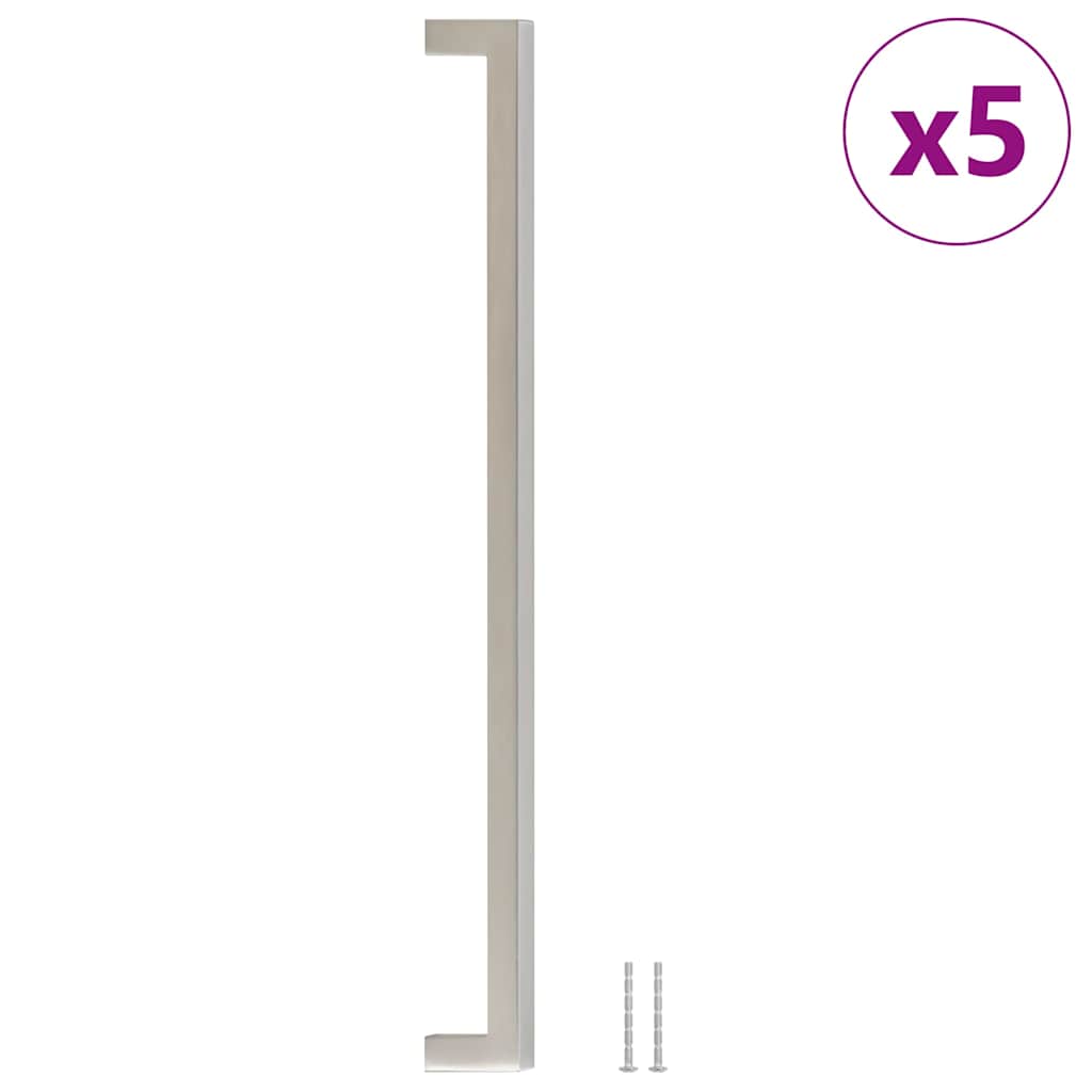 Furniture Handles 5 Pcs Silver 320 Mm Stainless Steel