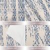 Japanische Abstrakte Blaue Tie-Dye Wandteppich, Shibori Tinte Modernes Batik Marmor Wandbehang Großer Wandteppich Dekoration Polyester