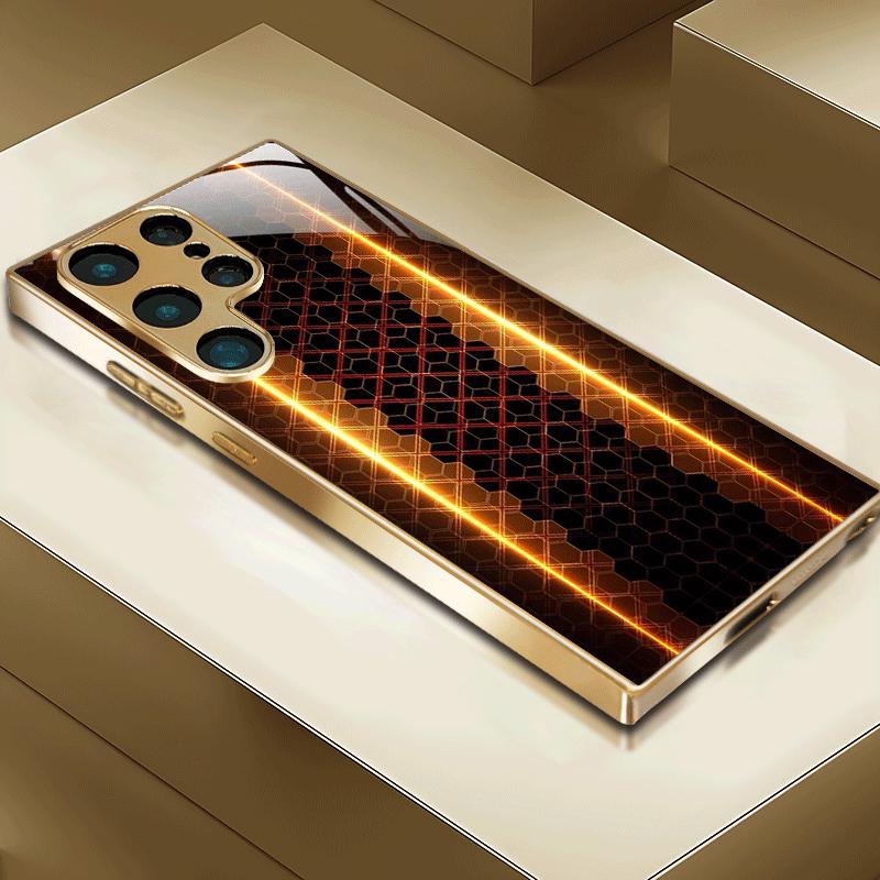 High-end PhoneCase Electroplated Glass TPU PhoneCase for Samsung Galaxy S26 S25 S24 S23 S22 S21 FE Ultra Plus Dropresistant