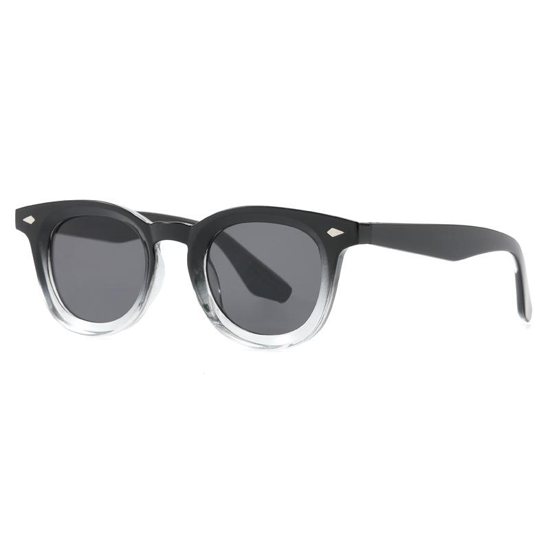 Round Retro Small-Frame Sunglasses for Women - Trendy European  American Street Style