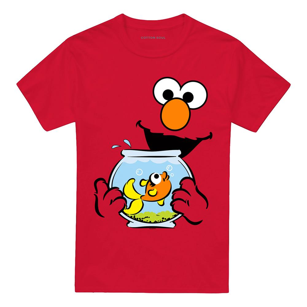 Sesame Street Unisex Adult Elmo & Dorothy Face T-Shirt