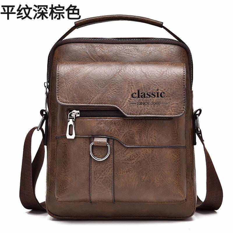 Pánská business crossbody taška pro dojíždění - Voděodolná Velkokapacitní Odolná Kožená Taška přes Rameno s Prémiovým Designem pro Kancelář a Cestování
