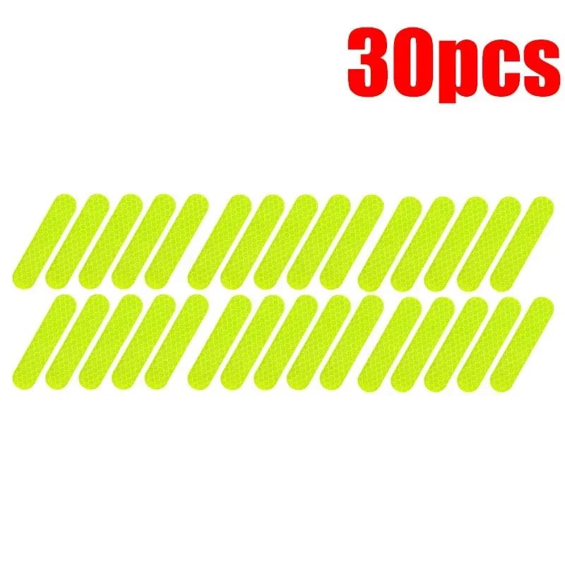 Helmet Warning Reflective Stickers Night Safety Driving Accessories Fluorescent Decorative Stickers Bicycle Motorcycle Car Decal