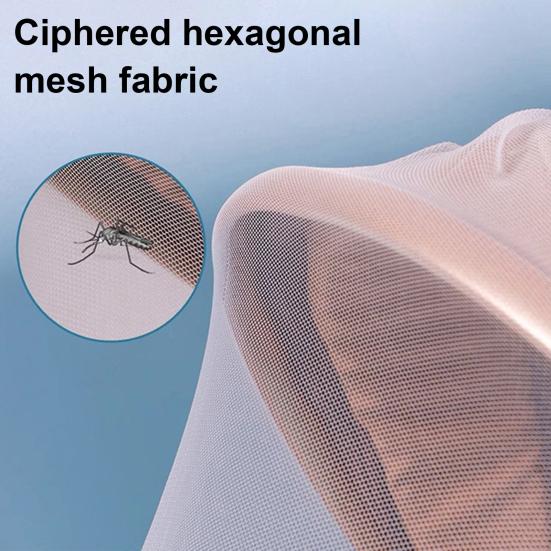 Baby Stroller Mosquito Net Breathable Mesh Lightweight Stroller Mosquito Protection Cover Foldable Universal Full Cover Stroller Netting with Elastic