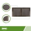 AMIG | Grille d'aération 3 | 150 x 300 mm | Aluminium | Wengé